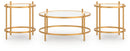 Pearlox - Occasional Table Set (Set of 3) - Gold