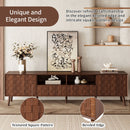 TV Stand With Drawers And Cable Management - Walnut by HouseOfZazla