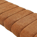 63-Inch Modern Minimalist Multi-Functional Boucle Bench in Orange