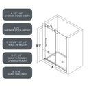 6076 Brushed Shower Door by HouseOfZazla