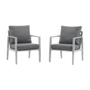 Modern Lounge Chair With Rope Accents And Cushions