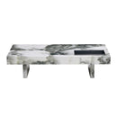 A modern and practical coffee table with black and white patterns. Made of MDF material. The fusion of elegance and natural fashion 47.2"x 23.6"x 12 "