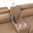 Nova - Sectional With Bluetooth Speaker, LED And Lifting Wine Cabinet