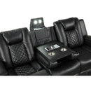 Benz - Power Recliner Set With LED Lighting And USB Charging by HouseOfZazla