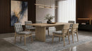 Decker 7-piece 82-inch Rectangular Dining Set Grey and Natural Oak