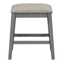 5-piece Counter Height Dining Table Set with Built-in Storage Shelves,Grey(OLD SKU W504S00143)