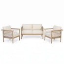 Outdoor Acacia Wood 3-Piece Furniture Set