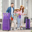 2 Piece Luggage Set With Bags Expanable Spinner Wheels ABS Lightweight Suitcase With Tsa Lock 20" / 24" by HouseOfZazla