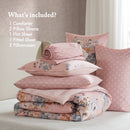 7-Piece Full Vin-Inspired Floral Print Bedding Collection