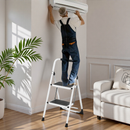 2 Step Ladder Folding Step Stool with Anti-Slip Wide Pedal by HouseOfZazla
