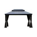 12'x16' Hardtop Gazebo with Resin Roof and Drainage Gutters by HouseOfZazla