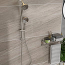 Multi Function Dual Shower Head System With 4.7" Rain Showerhead, 8 Function Hand Shower, Adjustable Slide Bar by HouseOfZazla