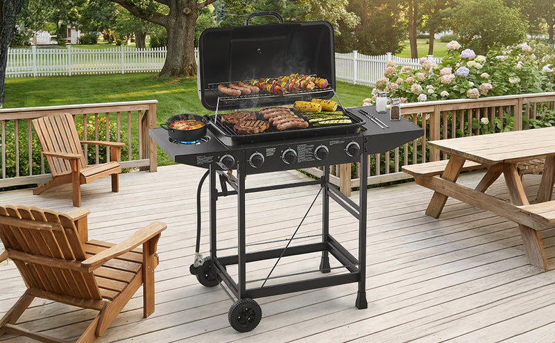 4 Burner Propane Gas BBQ Grill with Side Burner, photo 7 of 10