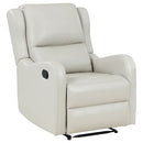 Cortland - Upholstered English Arm Recliner Chair Comfort Enhancing Lounge Chair - Ivory by HouseOfZazla