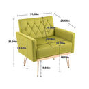 Accent Chair, leisure single sofa with Rose Golden feet