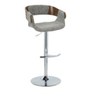 Elisa - Mid Century Modern Adjustable Barstool With Swivel With Rounded T Footrest (Set of 2) by HouseOfZazla