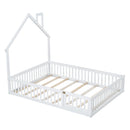 House Platform Bed With Guardrail by HouseOfZazla