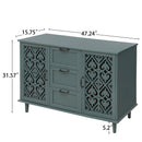 2 Door 3 Drawer Cabinet, American Furniture, Suitable for Bedroom, Living Room, Study