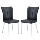 Modern Minimalist Dining Chairs With Metal Legs by HouseOfZazla