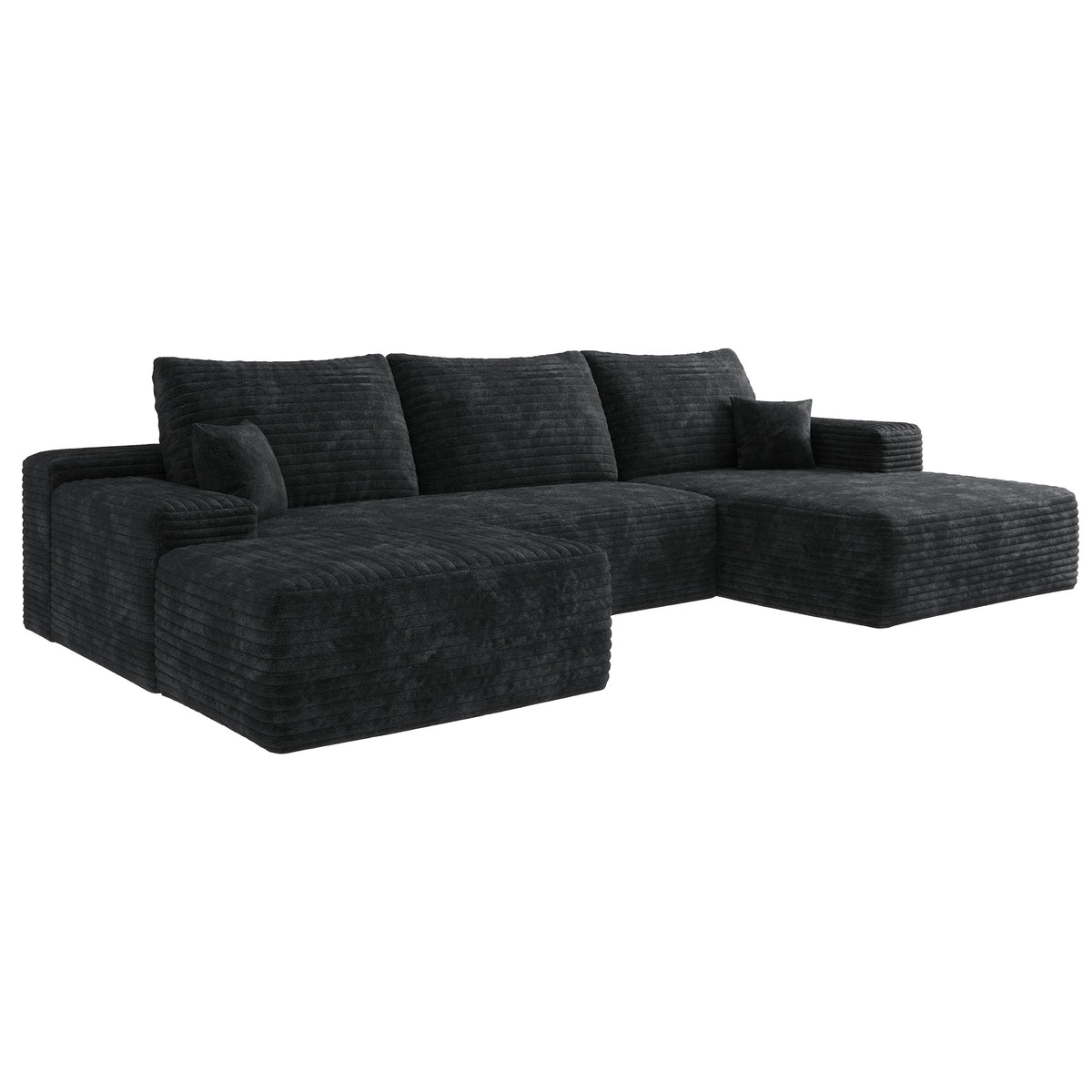 107" Cloud Sectional Sofa with Ottoman, photo 7 of 10