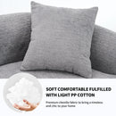 4 Seater Sofa With Fabric, 30D, 60 Hardness Full Sponge, 4 Pillow For Living Room, Home Furniture Sleeper Sectional Sofa For Apartment by Unique Piece Furniture