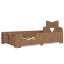 Twin Size Kids Platform Bed with Full Surround Guardrails