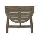 Outdoor Half-Round Folding Acacia Wood Bistro Table