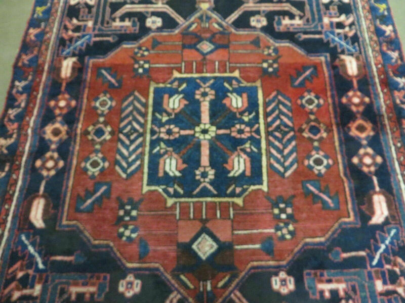 4' X 7' Antique 1920 Handmade Turkish Anatolian Wool Rug Veg Dye Nice