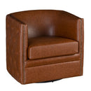 Swivel Chair With Tufted Barrel Design And Nailhead Accents by HouseOfZazla