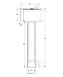 Lighting, Floor Lamp, Contemporary - Black / Beige by HouseOfZazla
