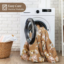 7-Piece King Vin Floral Comforter Set - Terracotta