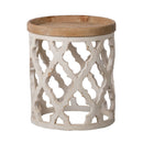 Stylish Rustic Round Wooden Table