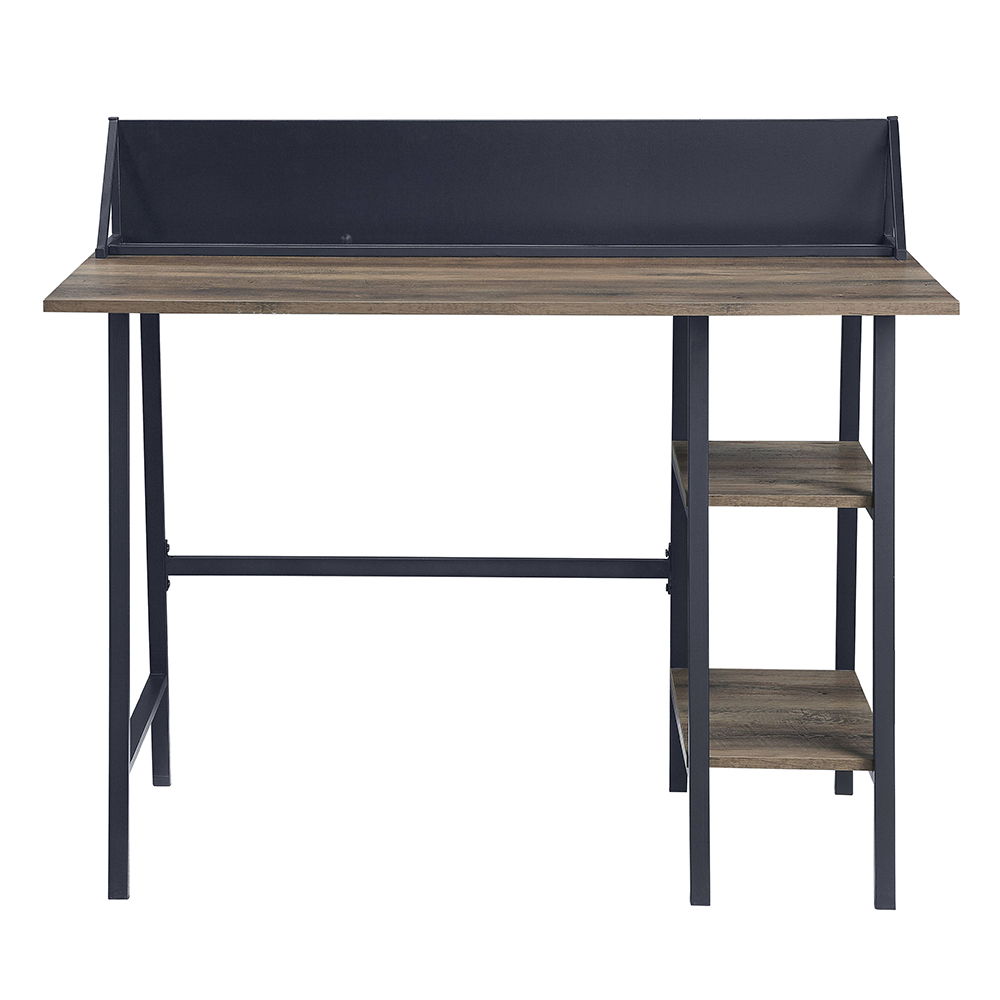 Garima - Writing Desk - Rustic Oak & Black, photo 2 of 5