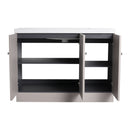 Contemporary Freestanding Bathroom Vanity With Resin Sink & Soft-Close Cabinet Doors by HouseOfZazla
