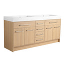 Freestanding Bathroom Vanity With Resin Sink, Soft-Closing Doors And Drawers by HouseOfZazla