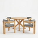 44.5 Inch Round Outdoor Dining Table