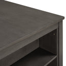 5 Pieces Counter Height Rustic Farmhouse Dining Room Wooden Bar Table Set with 4 stools, Gray