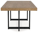 Tomtyn - Rectangular Dining Room Extension Table - Light Brown