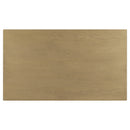 55.1' Wood Coffee Table with Black Legs and Open Storage Shelves
