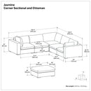 Jasmine - Handcrafted Sofa And Ottoman by HouseOfZazla