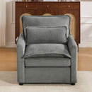 Modern Single Seat Accent Chair With Side Storage Pockets by HouseOfZazla
