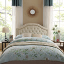 Queen & Full Size Headboard With Diamond Tufting And Nailhead Trim - Beige by HouseOfZazla