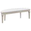 Colwood - Upholstered Curved With Channel Tufting And Slender Tapered Legs - Silver Gray by HouseOfZazla