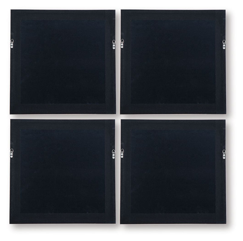 Dallbourne - Wall Art Set (Set of 4) - White / Gold Finish, photo 2 of 6