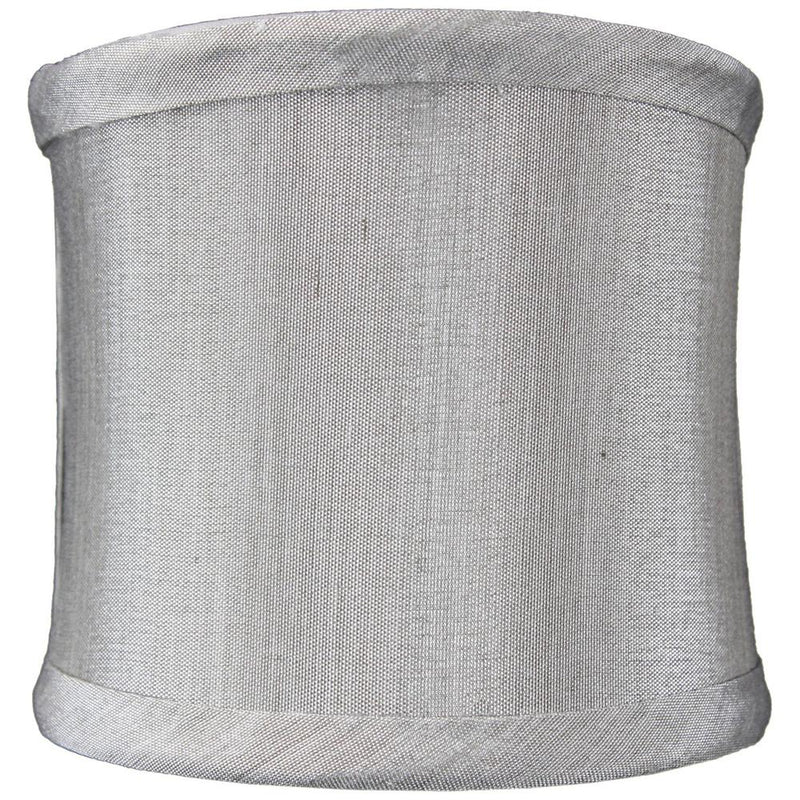 4"W x 4"H Crisp Shantung Clip-On Sconce  Half-Shell Lamp shade Grey