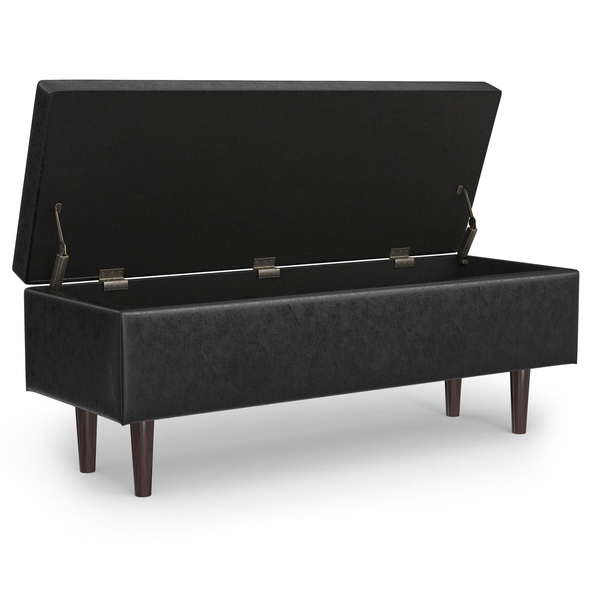 Shay - Large Square Coffee Table Storage Ottoman Mid-Century Style, photo 20 of 40