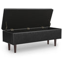 Shay - Large Square Coffee Table Storage Ottoman Mid-Century Style by Unique Piece Furniture