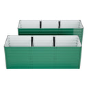 2-Pack 93.7" x 31.5" x 32.3" Raised Garden Bed with Ergonomic No-Bend Design by HouseOfZazla