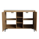 48" Freestanding Bathroom Vanity With Double Sink, Soft Closing Door Hinge (KD-Package)G