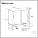 Harper - Low Storage Cabinet - Black